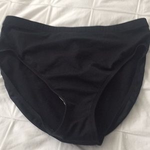 High-waisted bathing suit bottoms